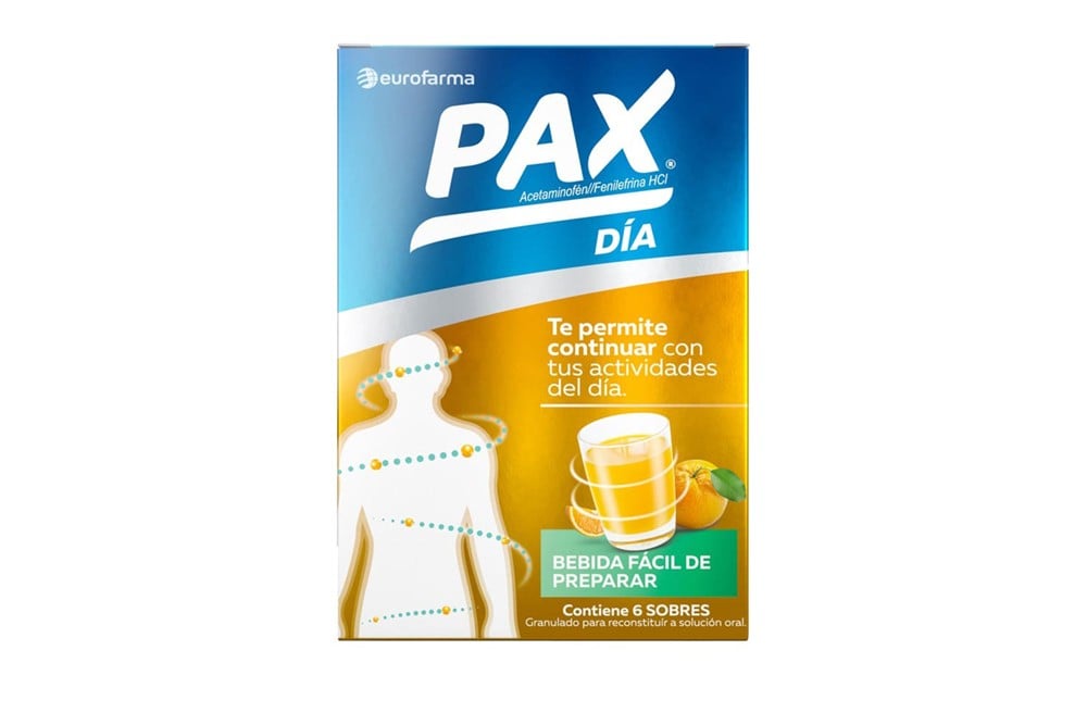 Pax Día Sabor A Naranja 6 Sobres Pax Día Sabor A Naranja 6 Sobres