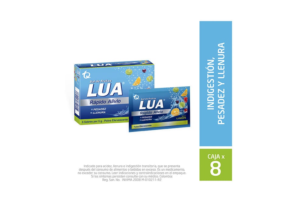 Sal De Frutas Lua Limón Caja Con 8 Sobres Con 5 G C/U Sal De Frutas Lua Limón Caja Con 8 Sobres Con 5 G C/U