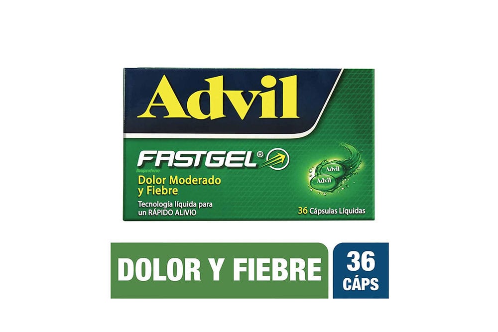 Advil Fastgel Caja Con 36 Cápsulas Líquidas