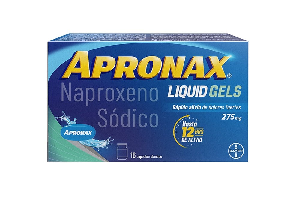 Apronax 275 Mg Caja Con 16 Cápsulas Líquidas