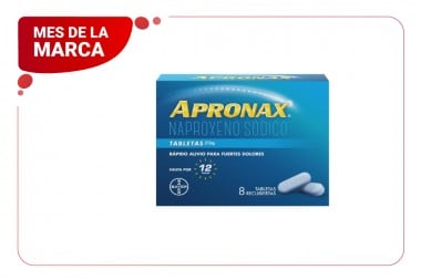Apronax Rápido Alivio 8 Tabletas Recubiertas