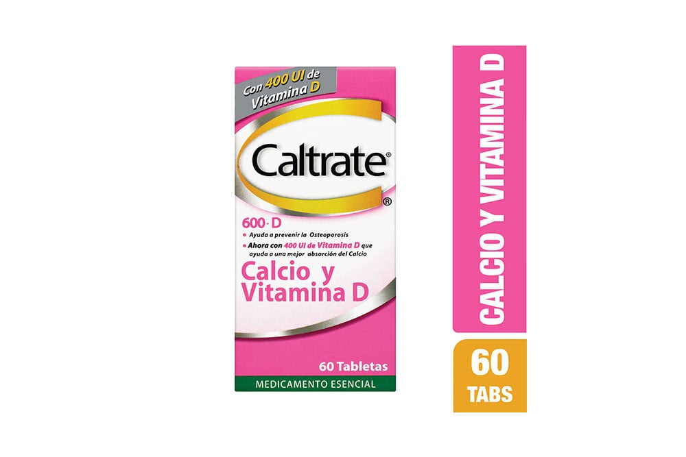 Caltrate 600 D Caja Con Frasco Con 60 Tabletas Caltrate 600 D Caja Con Frasco Con 60 Tabletas