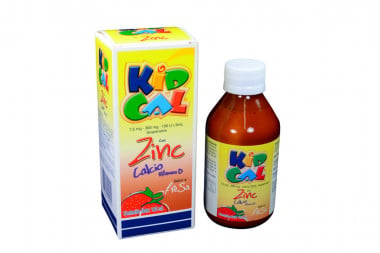 Kidcal Suspensión Caja Con Frasco Con 180 Ml - Sabor A Fresa