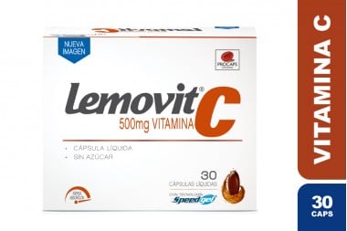 Lemovit 500 Mg Caja Con 30 Cápsulas Líquidas Lemovit 500 Mg Caja Con 30 Cápsulas Líquidas