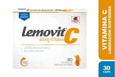 Lemovit Vitamina C 500 Mg Caja Con 30 Cápsulas