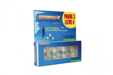 Naproflash 250 Mg Caja Con 4 Cápsulas