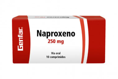 Naproxeno 250 Mg Caja Con 10 Comprimidos - Genfar