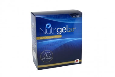 Nutrigel 2.0 Colágeno Hidrolizado 100% Caja Con 30 Stick Pack – Sabor Neutro