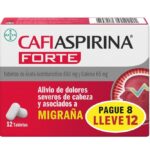 Oferta Cafiaspirina Forte Pagué 8 Lleve 12 Tabletas