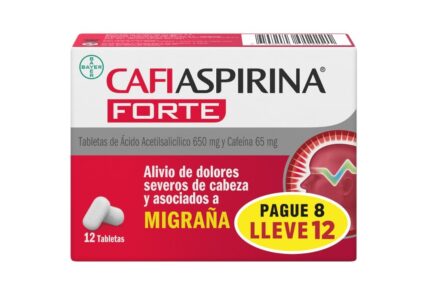 Oferta Cafiaspirina Forte Pagué 8 Lleve 12 Tabletas