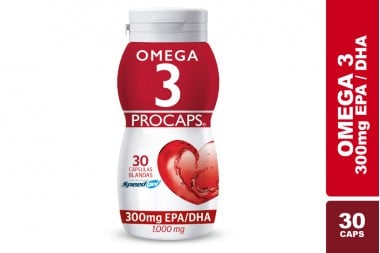 Omega 3 300 Mg Epa/Dha Frasco X30 Cápsulas Líquidas