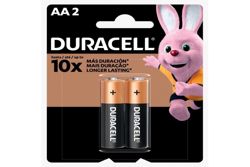 Pila Alcalina Duracell AA 2 Unds