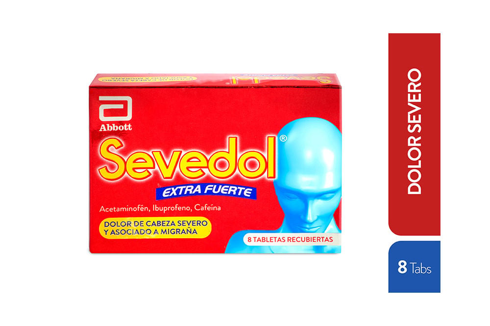 Sevedol Extra Fuerte Caja Con 8 Tabletas Recubiertas
