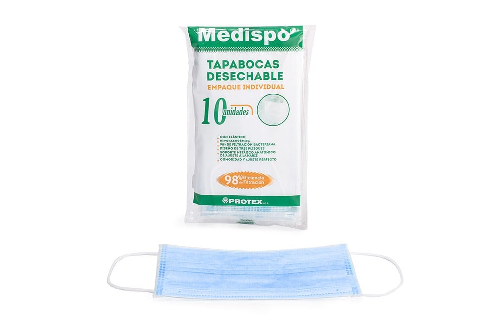 Tapabocas Medispo 10 Unds Tapabocas Medispo 10 Unds