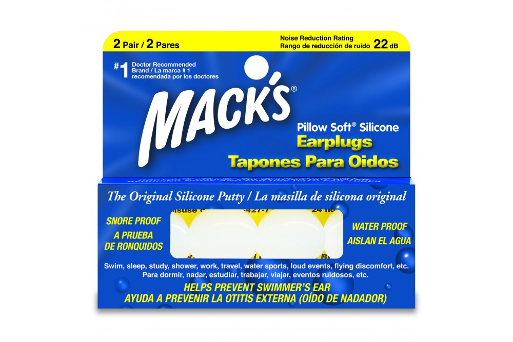 Tapones De Oidos Macks En Silicona 2 Pares