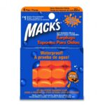 Tapones De Oidos Macks Siliconados Naranja 6 Pares
