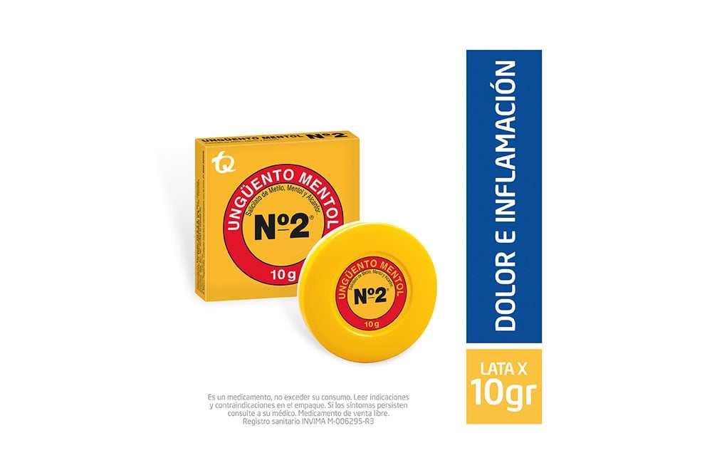 Ungüento Mentol N°2 Frasco Con 10 G Ungüento Mentol N°2 Frasco Con 10 G