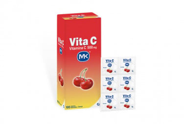 Vita C 500 Mg Sabor Cereza Caja Con 100 Tabletas Masticables